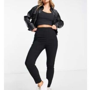 Hourglass High-Waisted Women's Pants in Skinny Fit - Black